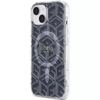 Guess GUHMP15MHGCUSTGK GCube MagSafe hardcase voor iPhone 15 Plus / 14 Plus 6,7 inch zwart