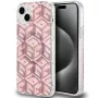 Guess GUHMP15MHGCUSTGP iPhone 15 Plus / 14 Plus 6,7 inch roze hardcase IML GCube MagSafe