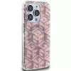 Guess GUHMP15LHGCUSTGP iPhone 15 Pro 6,1 inch roze hardcase IML GCube MagSafe