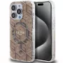 Guess G-Cube hardcase voor iPhone 15 Pro 6,1 inch bruin IML MagSafe