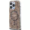 Guess G-Cube hardcase voor iPhone 15 Pro 6,1 inch bruin IML MagSafe