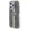 Guess GUHCP15LH4PSEGW iPhone 15 Pro 6,1 inch hardcase IML 4G Gold Stripe bruin