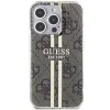 Guess GUHCP15LH4PSEGW iPhone 15 Pro 6,1 inch hardcase IML 4G Gold Stripe bruin