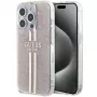 Guess GUHCP14XH4PSEGP iPhone 14 Pro Max 6,7 inch roze hardcase IML 4G Gold Stripe