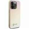 Guess GUHCP15XPSAIRSD Saffiano Iridescent Script hardcase voor iPhone 15 Pro Max, goud