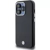 BMW Signature Wrapped Metal MagSafe Case voor iPhone 14 Pro Max 6,7 inch zwart