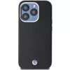 BMW Signature Wrapped Metal MagSafe Case voor iPhone 14 Pro Max 6,7 inch zwart