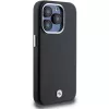 BMW Signature Wrapped Metal MagSafe Case voor iPhone 14 Pro Max 6,7 inch zwart