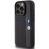 BMW Perforated Tricolor Line hardcase voor Apple iPhone 15 Pro 6,1 inch zwart