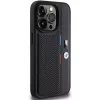 BMW Perforated Tricolor Line hardcase voor Apple iPhone 15 Pro 6,1 inch zwart