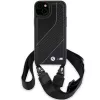 BMW BMHCP15S23PSCCK iPhone 15 / 14 / 13 zwart hardcase M Edition Carbon Stripe & Strap