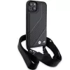 BMW BMHCP15S23PSCCK iPhone 15 / 14 / 13 zwart hardcase M Edition Carbon Stripe & Strap