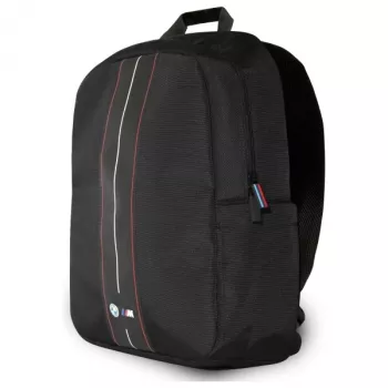 BMW BMBP15COMPVSKR 16 inch rugzak zwart nylon rode streep