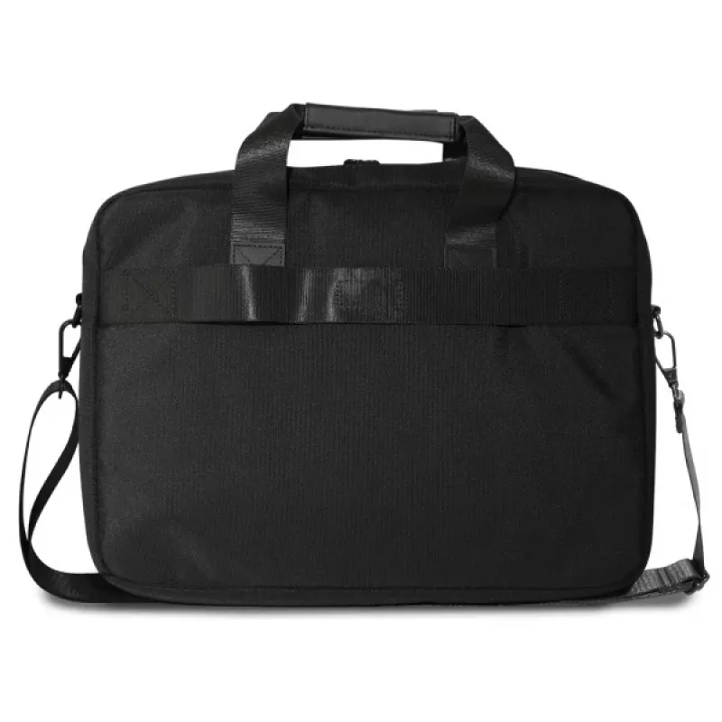 BMW laptoptas 16 inch zwart nylon blauwe streep