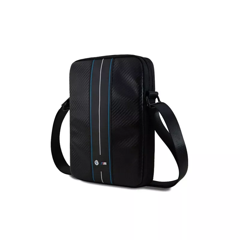 BMW BMTB10COMSCAKL 10 zwart/Carbon Blue Stripes laptoptas