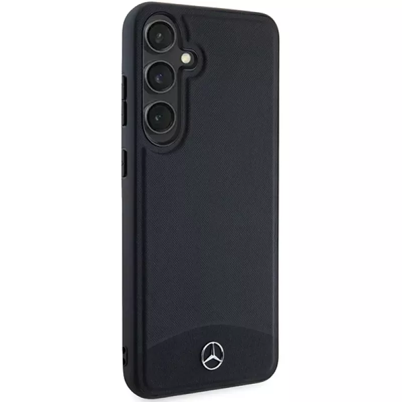 Mercedes-Benz Galaxy S24 hardcase leer textuur & glad MagSafe zwart