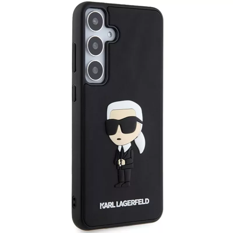 Karl Lagerfeld KLHCS24M3DRKINK hardcase 3D rubber Ikonik voor Samsung Galaxy S24+ zwart