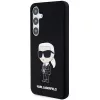 Karl Lagerfeld Ikonik siliconenhoes voor Samsung Galaxy S24 - zwart