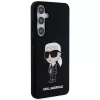 Karl Lagerfeld Ikonik siliconenhoes voor Samsung Galaxy S24 - zwart