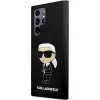 Karl Lagerfeld Ikonik siliconen case voor Samsung Galaxy S24 Ultra - zwart