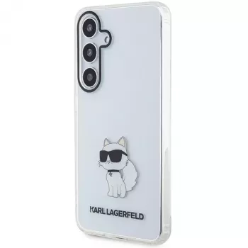 Karl Lagerfeld KLHCS24SHNCHTCT S24 S921 transparant hardcase IML Choupette voor Samsung Galaxy S24
