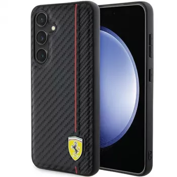 Ferrari FEHCS24MN3DUR S24+ S926 zwart hardcase carbon Printed Line