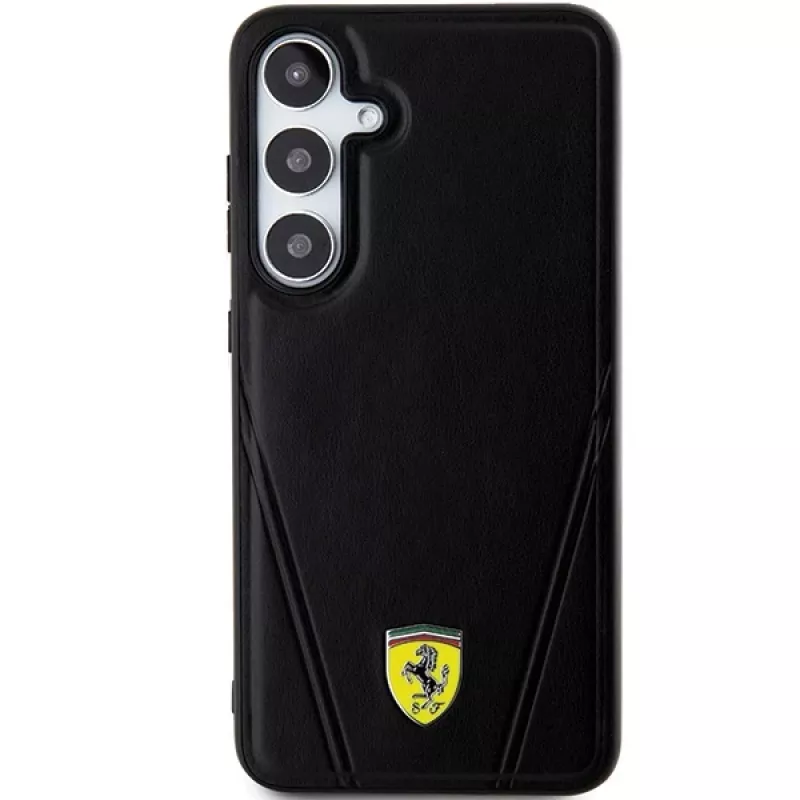 Ferrari FEHMS24SP3BAK S24 S921 zwart hardcase Hot Stamp V Lines MagSafe