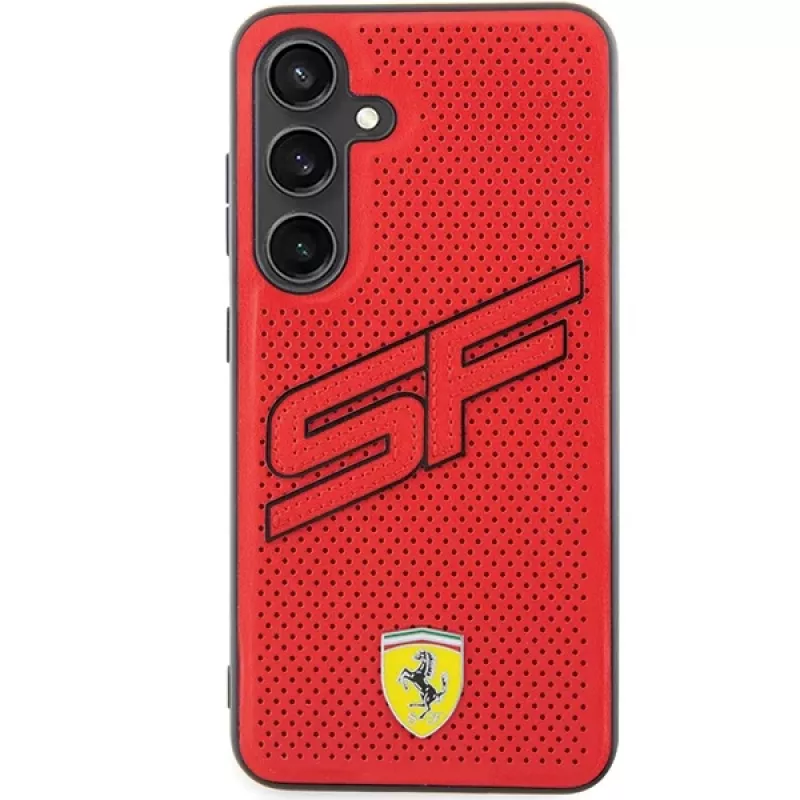 Ferrari FEHCS24SPINR S24 S921 rood hardcase Big SF Perforated voor Samsung Galaxy S24