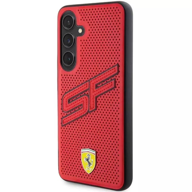 Ferrari FEHCS24MPINR S24+ S926 rood hardcase Big SF Perforated voor Samsung Galaxy S24+