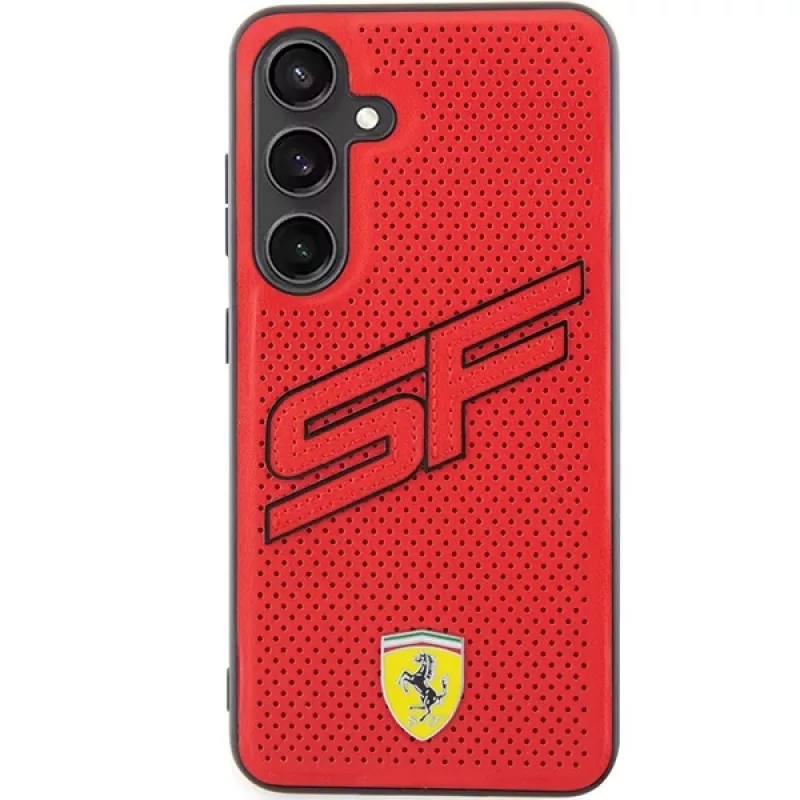 Ferrari FEHCS24MPINR S24+ S926 rood hardcase Big SF Perforated voor Samsung Galaxy S24+