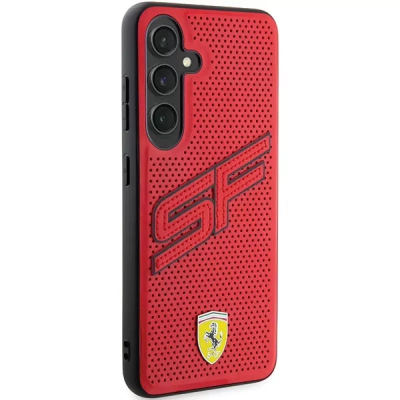 Ferrari FEHCS24MPINR S24+ S926 rood hardcase Big SF Perforated voor Samsung Galaxy S24+