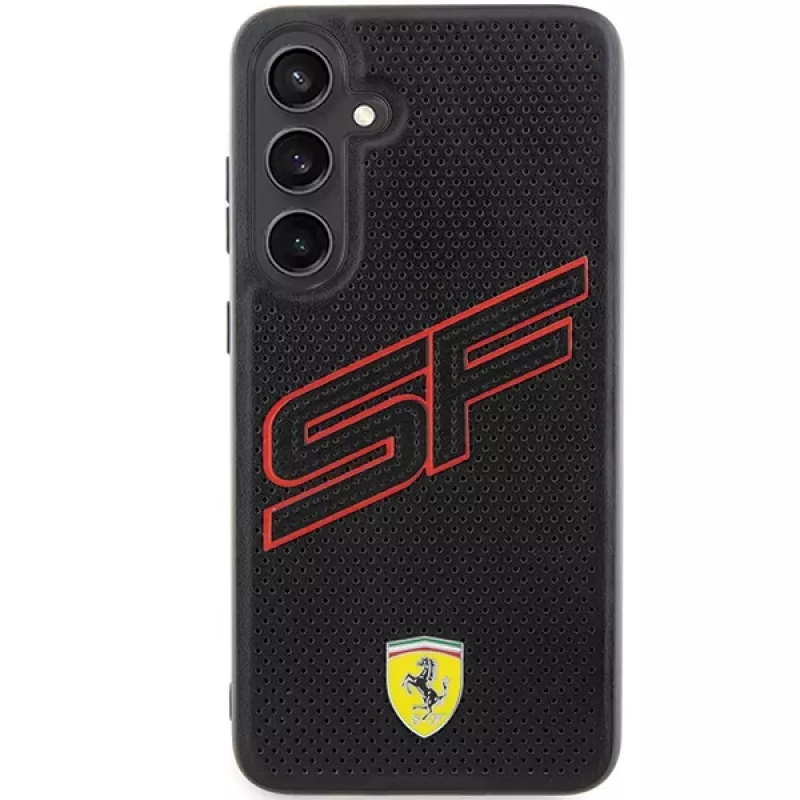 Ferrari FEHCS24SPINK S24 S921 zwart hardcase Big SF Perforated voor Samsung Galaxy S24