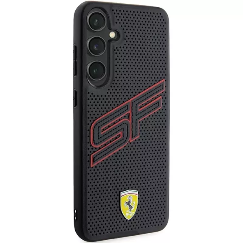 Ferrari FEHCS24SPINK S24 S921 zwart hardcase Big SF Perforated voor Samsung Galaxy S24