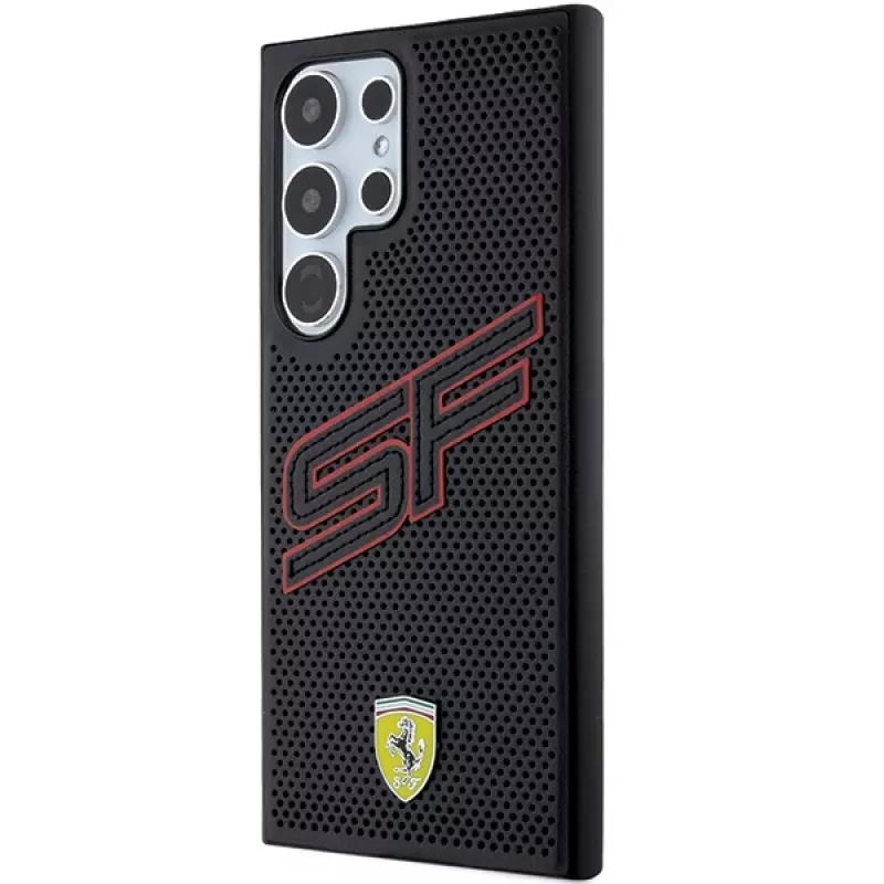 Ferrari FEHCS24LPINK S24 Ultra S928 zwart hardcase Big SF Perforated
