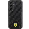 Ferrari FEHCS24MN3PUK hardcase voor Samsung Galaxy S24+ (SM-S926) - carbon Stitched Bottom - zwart