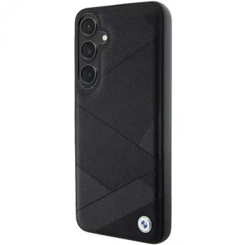 BMW BMHCS24M23RCGPK S24+ S926 zwart hardcase Signature leer Crossing Lines patroon