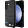 BMW M Collection echt leer carbonfaser hard back cover voor Samsung Galaxy S24 - zwart