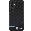 BMW M Collection echt leer carbonfaser hard back cover voor Samsung Galaxy S24 - zwart