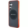 AMG AMHMS24S23HBCK hardcase voor Samsung Galaxy S24, zwart/transparant, MagSafe, bicolor