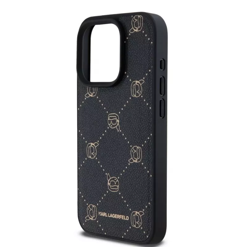 Karl Lagerfeld iPhone 15 Pro Max 6,7 inch zwart MagSafe Karl Head beschermhoes