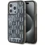 Karl Lagerfeld Liquid Glitter Monogram Gradient case voor iPhone 15 Pro Max, zwart