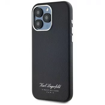 Karl Lagerfeld Hotel RSG case voor Apple iPhone 15 Pro, zwart