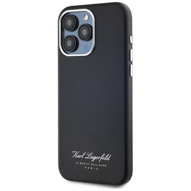 Karl Lagerfeld Hotel RSG case voor Apple iPhone 15 Pro, zwart