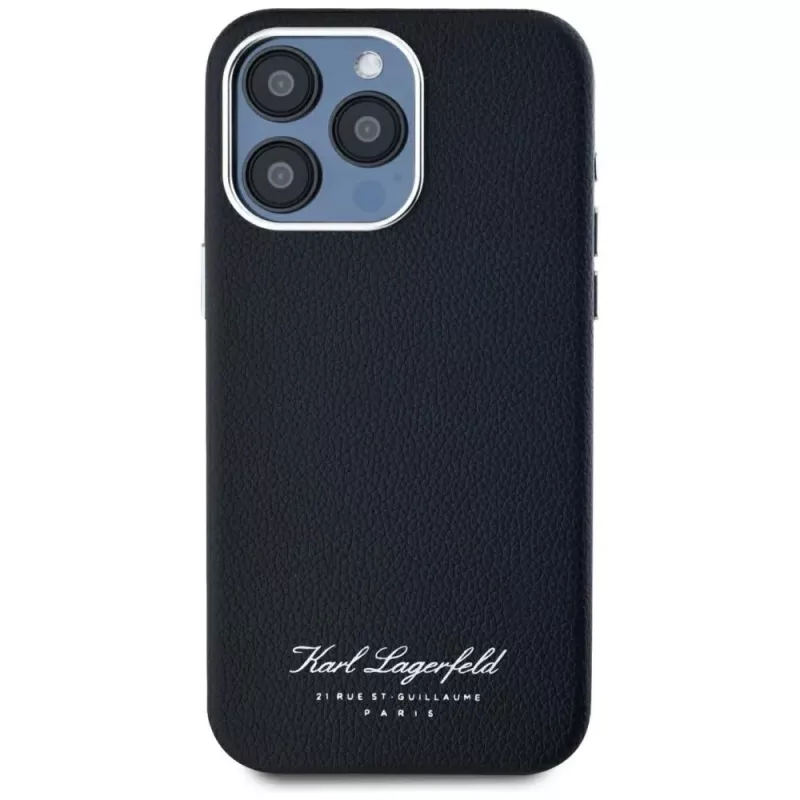 Karl Lagerfeld Hotel RSG case voor Apple iPhone 15 Pro, zwart