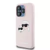 Karl Lagerfeld KLHMP15LSKCHPPLP iPhone 15 Pro 6.1 roze hardcase siliconen Karl & Choupette MagSafe