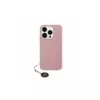 Karl Lagerfeld KLHCP15LPSAKDGCP iPhone 15 Pro 6.1 hardcase Saffiano rhinestones & charm roze