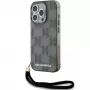 Karl Lagerfeld KLHCP15XHKDPNSK iPhone 15 Pro Max 6.7 zwart hardcase IML mono KL pattern & cord