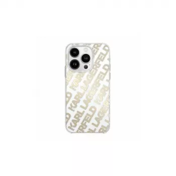 Karl Lagerfeld KLHCP15XHKFOEMD hardcase voor Apple iPhone 15 Pro Max, goud, IML fulloverlogo