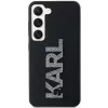 Karl Lagerfeld KLHCS24S3DMBKCK hardcase voor Samsung Galaxy S24, zwart, 3D rubber glitter logo