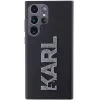 Karl Lagerfeld KLHCS24L3DMBKCK Samsung Galaxy S24 Ultra hardcase zwart 3D rubber glitter logo
